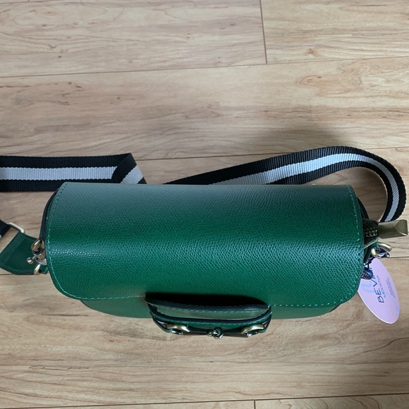 BEVINI Modena green genuine leather women crossbody bag - Picture 14 of 16